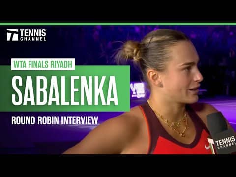 Aryna Sabalenka explains why coach Anton Dubrov left the stands 🫢 | 2025 WTA Finals