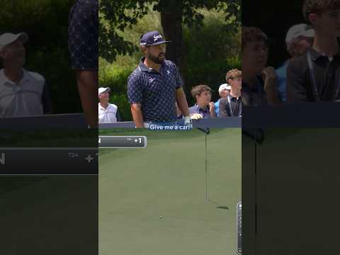 J.J. Spaun really wanted to win that car 🚗