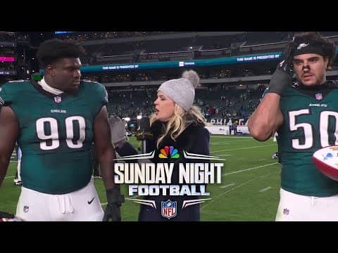 Jordan Davis: Eagles knew they had to 'outmatch' Lions' physicality | SNF | NFL on NBC