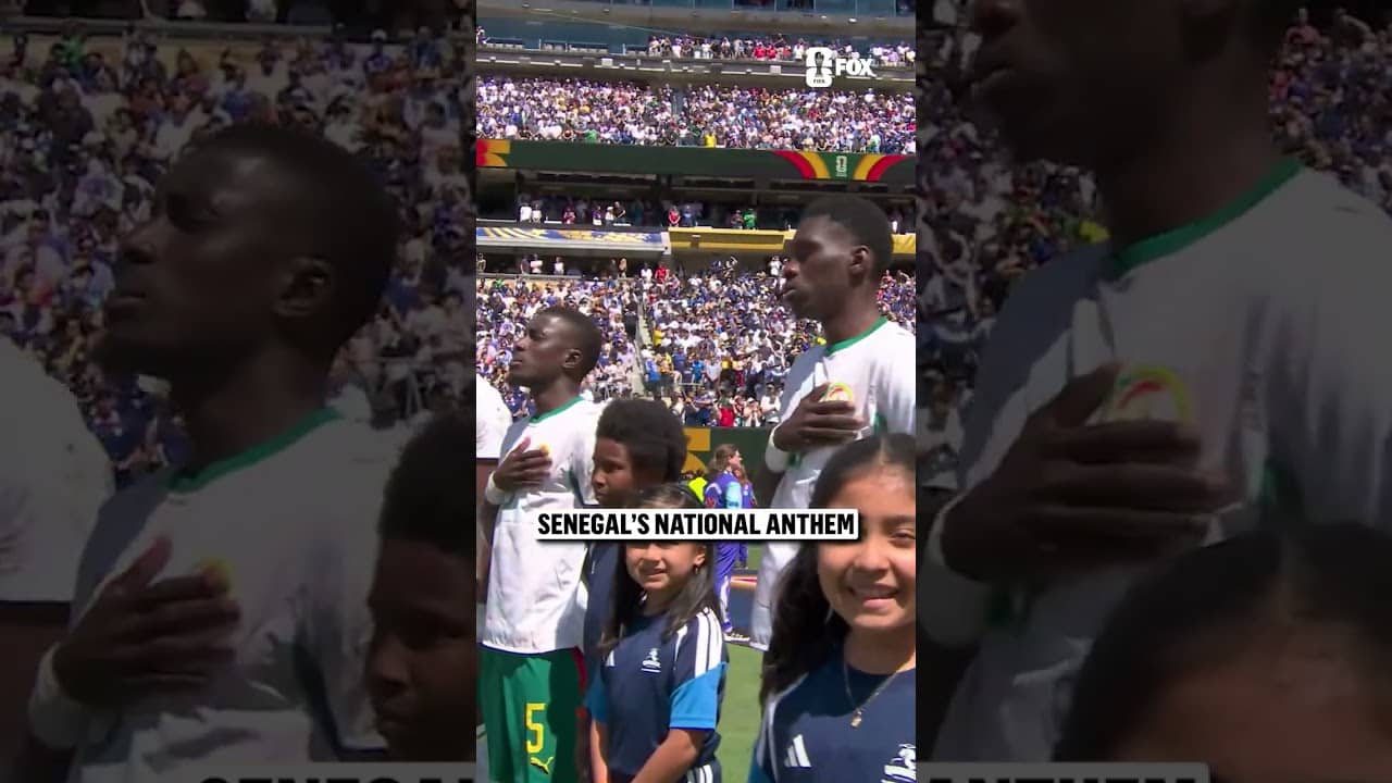 Senegal’s national anthem is heard for the first time at the 2026 FIFA World Cup 🇸🇳