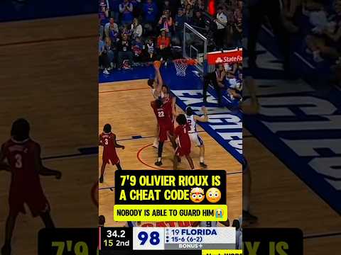 7'9 Olivier Rioux CAN'T be GUARDED😭