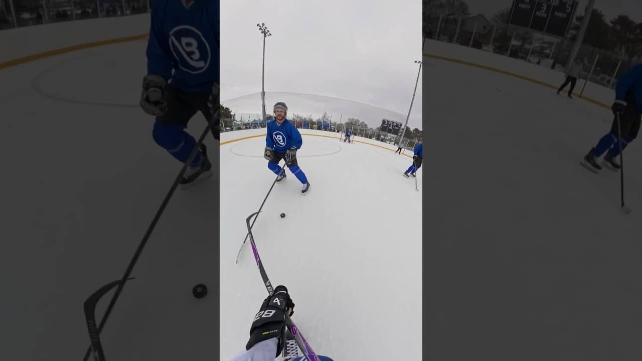 POV at the BetterPuck game 🏒￼