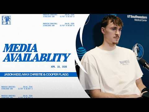 Jason Kidd, Max Christie & Cooper Flagg | Post-Game Media Availability @ SAS | 4/10/26