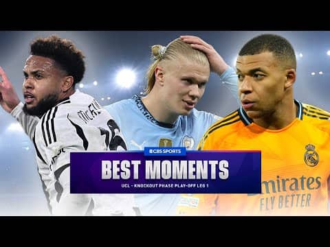 Man City vs. Madrid MAGIC, Dembele DOUBLE, Bayern CRUISE | Best Moments from KO Play-off Leg 1 | 🔥🏆⚽