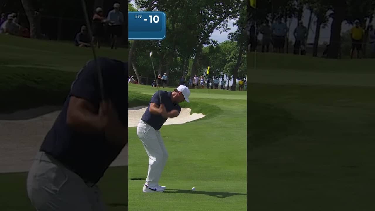 Brooks Koepka starts his third round with an unconventional par at the CJ Cup Byron Nelson.