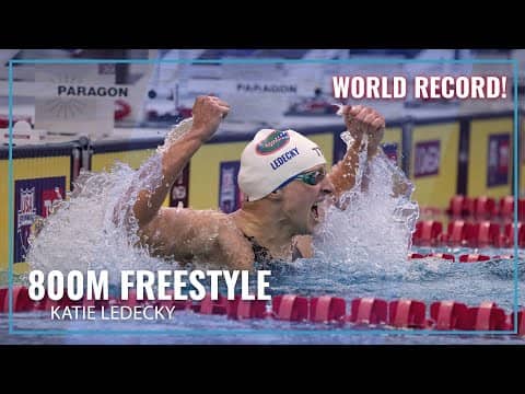 Katie Ledecky Breaks Her Own World Record in 800M Freestyle | 2025 TYR Pro Series Ft. Lauderdale