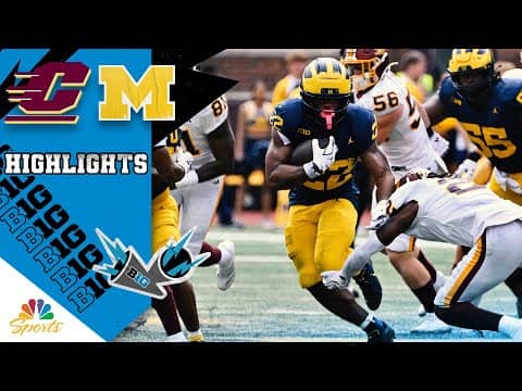 Central Michigan vs. Michigan | COLLEGE FOOTBALL HIGHLIGHTS | 9/13/2025 | NBC Sports