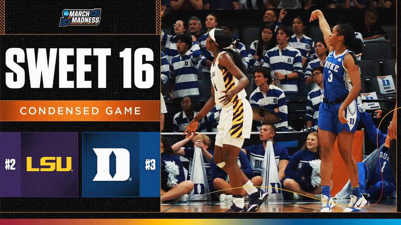 Duke vs. LSU - Sweet 16 NCAA tournament extended highlights