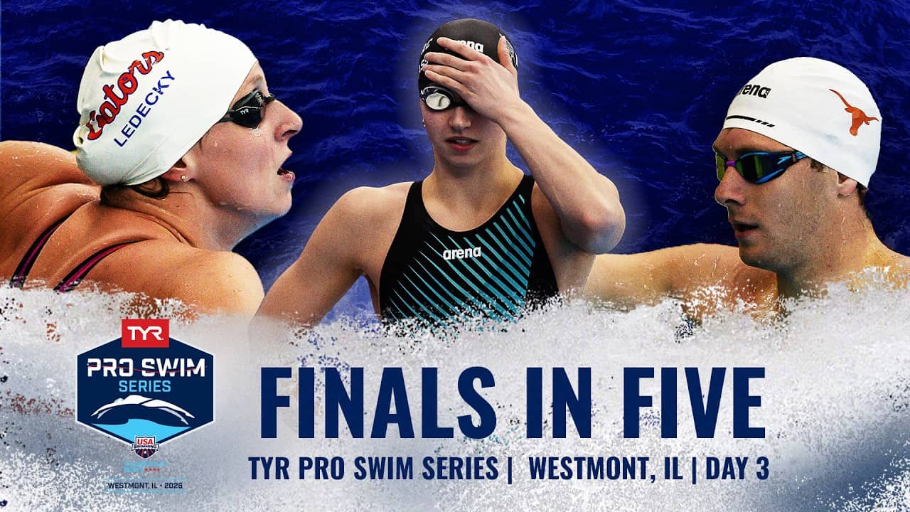 Night Three of the TYR Pro Swim Series in Westmont in Five Minutes | Finals in Five