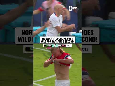 Ståle Solbakken was HYPE for Haaland's second