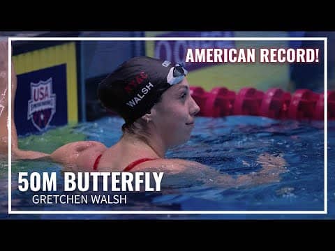 Gretchen Walsh Lowers Her Own American Record in 50M Butterfly | 2025 Toyota National Championships