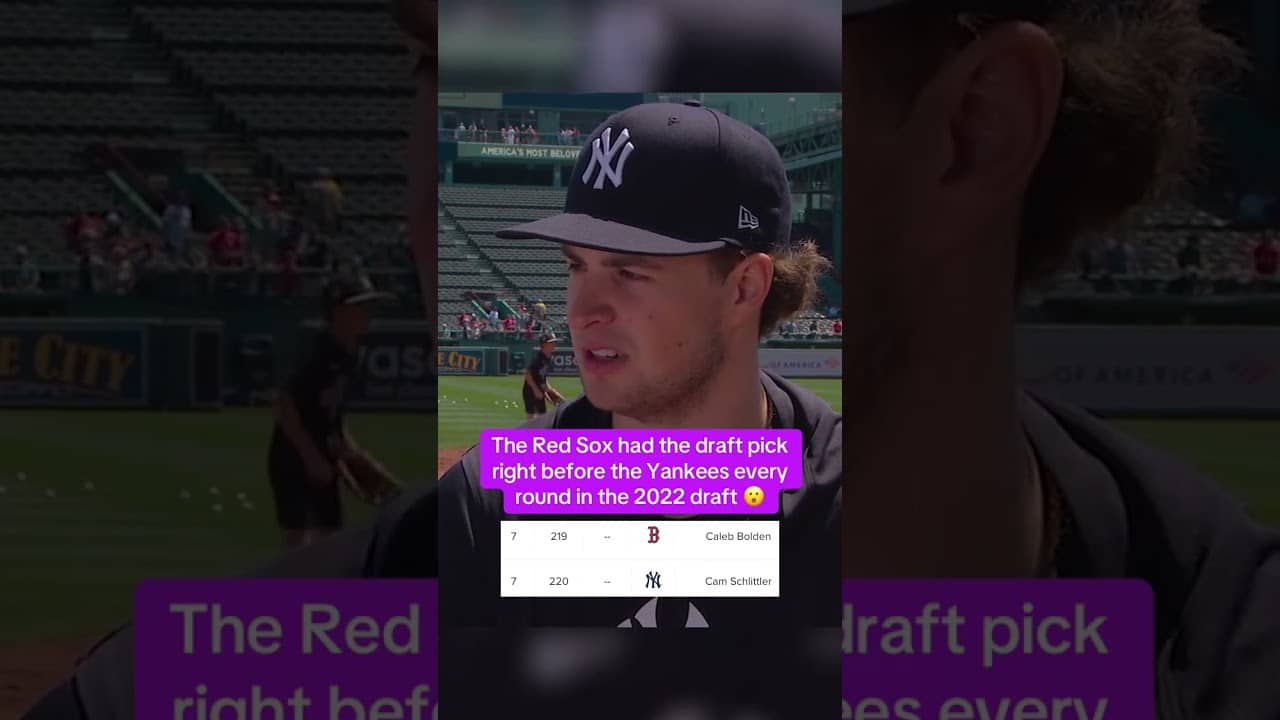 Boston passed on the local kid seven times before the Yankees took him 👀