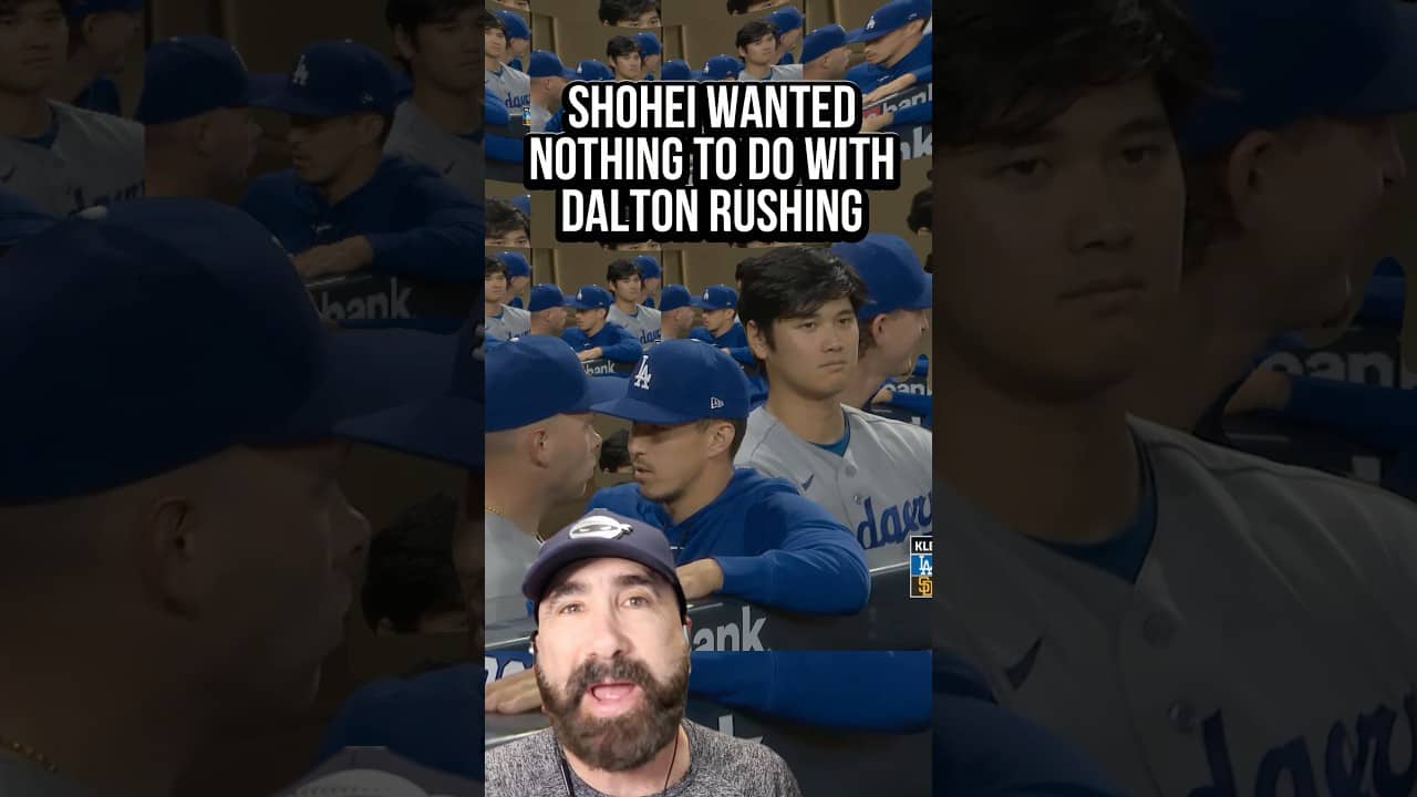 Shohei Ohtani wants nothing to do woth  Dalton Rushing 🤣 #baseball #baseball