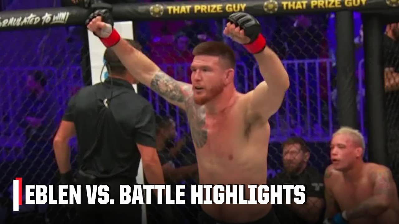 Johnny Eblen dominates Bryan Battle en route to submission win | ESPN MMA