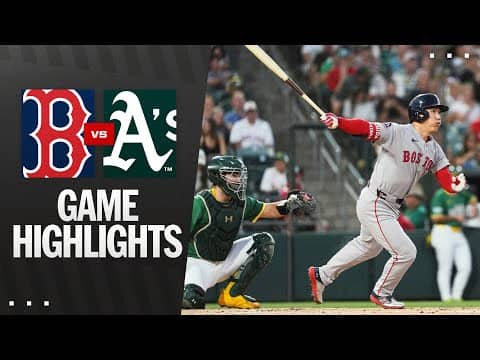 Red Sox vs. A's Game Highlights (9/8/25) | MLB Highlights
