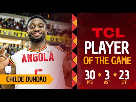 Childe Dundao (30 PTS) is a man among giants! ANG 🇦🇴 beat CPV at #AfroBasket 2025