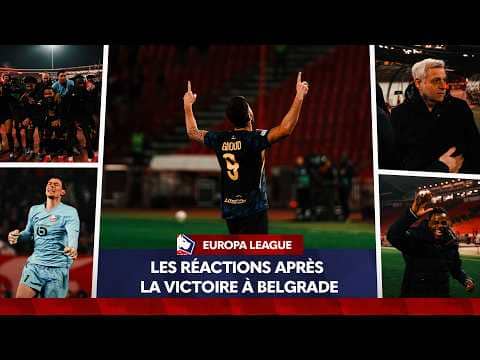 La joie et les réactions lilloises après la qualification en Europa League 🤩🎙️