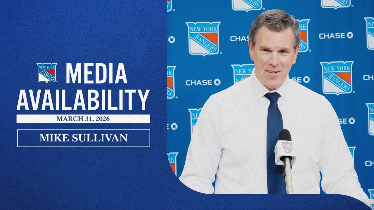 NYR vs NJD: Mike Sullivan Postgame Media Availability | March 31, 2026