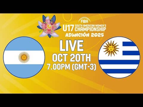 LIVE - Argentina v Uruguay | FIBA U17 South American Women's Championship 2025