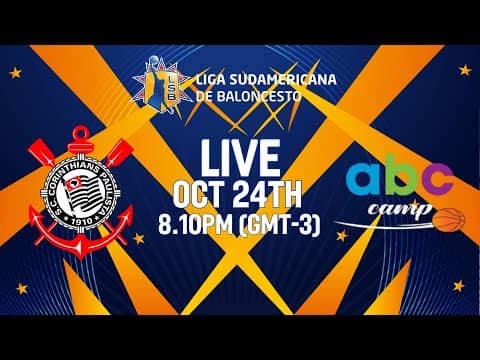 LIVE - Corinthians v ABC Camp | Liga Sudamericana de Baloncesto FIBA 2025 | Group Phase