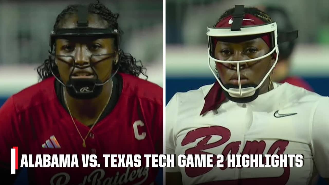 SEMIFINALS ELIMINATION 🥎 Texas Tech vs. Alabama | Full Highlights | Women’s College World Series