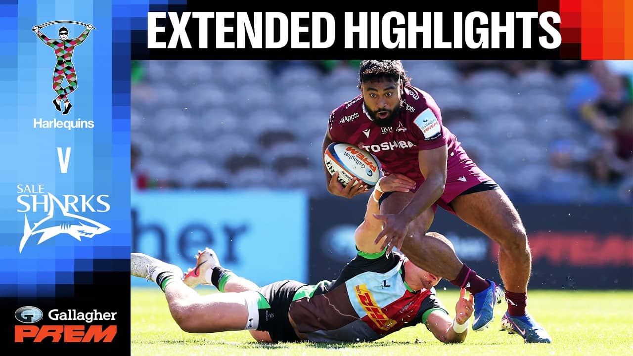 Harlequins v Sale Sharks | EXTENDED HIGHLIGHTS | Gallagher PREM 25/26 | Round 14