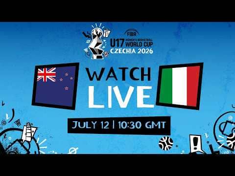 LIVE - New Zealand v Italy | FIBA U17 Women's Basketball World Cup 2026  | Group Phase