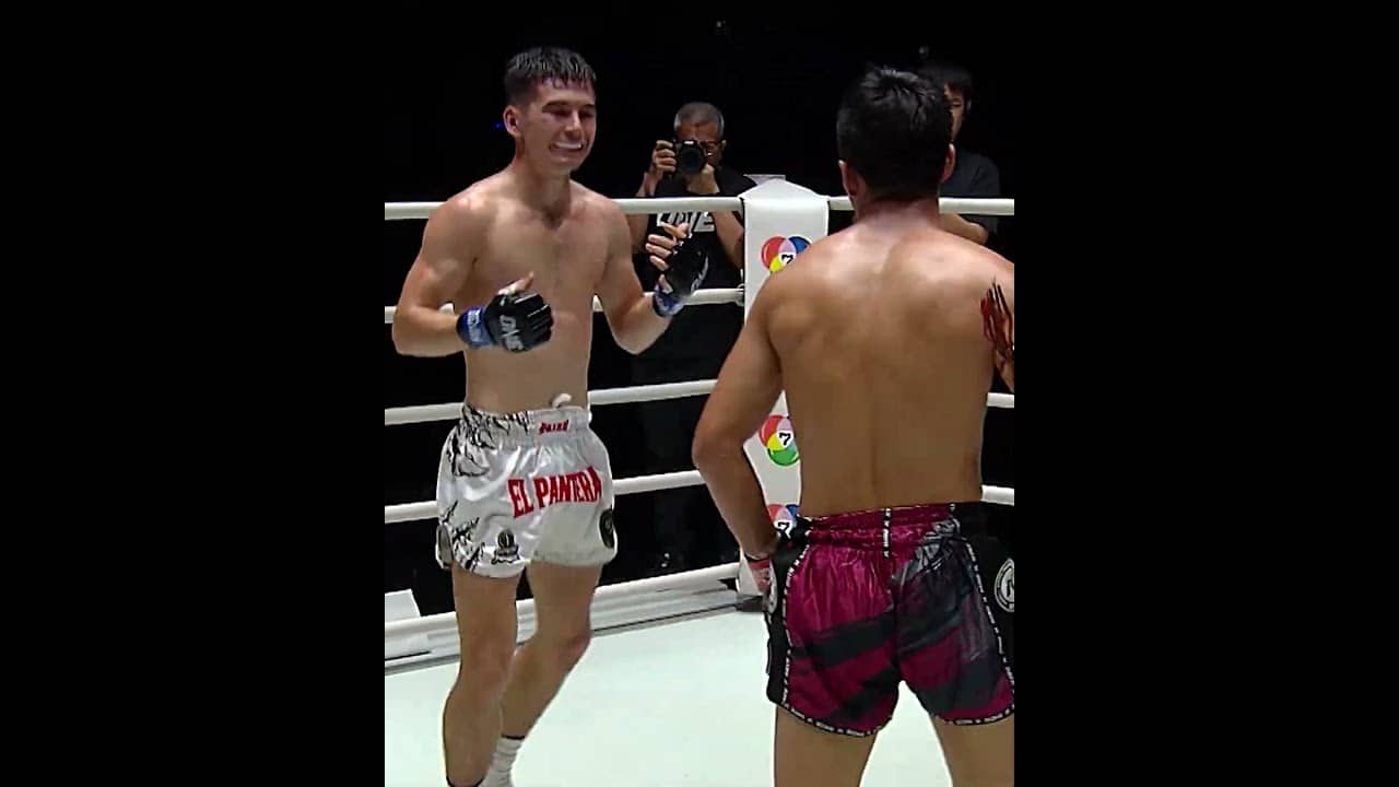 Pure CHAOS 😱 Aslamjon Ortikov battles it out with Jordan Estupinan at ONE Fight Night 42!