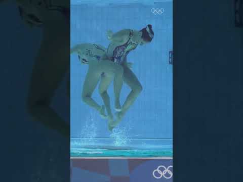 We hadn't realised that we were holding our breath! 😅  #Olympics #ArtisticSwimming
