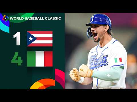 Team Italy takes the lead vs. Team Puerto Rico in the 2026 World Baseball Classic Quarterfinals! 🇮🇹