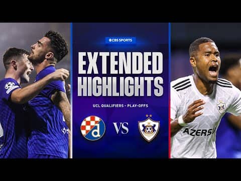 Dinamo Zagreb vs. Qarabağ: Extended Highlights | UCL Qualifiers - Play-offs | CBS Sports Golazo