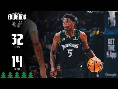 Anthony Edwards Gives A Fighting Effort With 32 Points against Spurs | 05.08.26