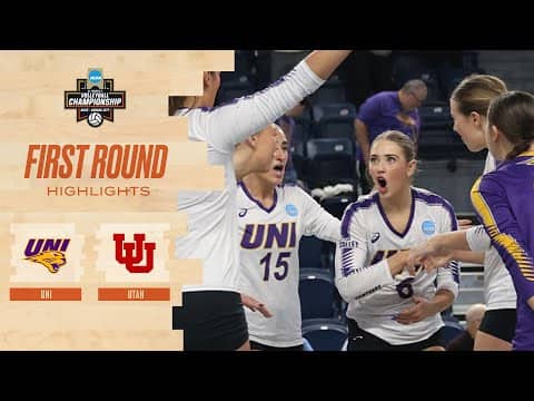 UNI vs. Utah: 2025 NCAA volleyball first round highlights