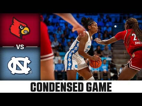 Louisville vs. North Carolina Condensed Game| 2025-26 ACC Women's Basketball