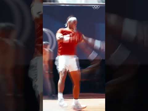 Rafa in action. ⚡️Rafael Nadal with relentless passion and intensity at #Paris2024. 🔥🎾#Olympics