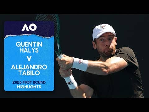Quentin Halys v Alejandro Tabilo Highlights | Australian Open 2026 First Round