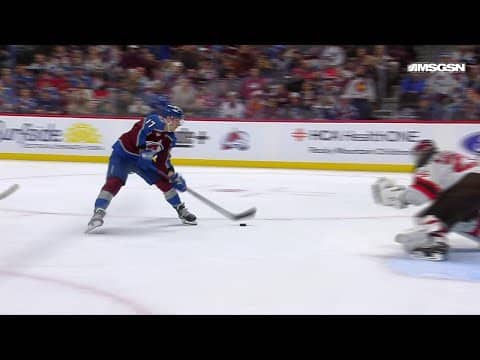 Parker Kelly scores a goal against the New Jersey Devils