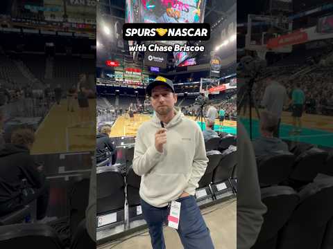 Spurs 🤝 NASCAR #nba #spurs #chasebriscoe