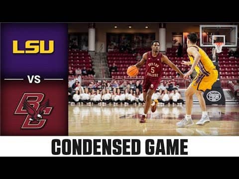 LSU vs. Boston College Condensed Game | 2025-26 ACC Men's Basketball