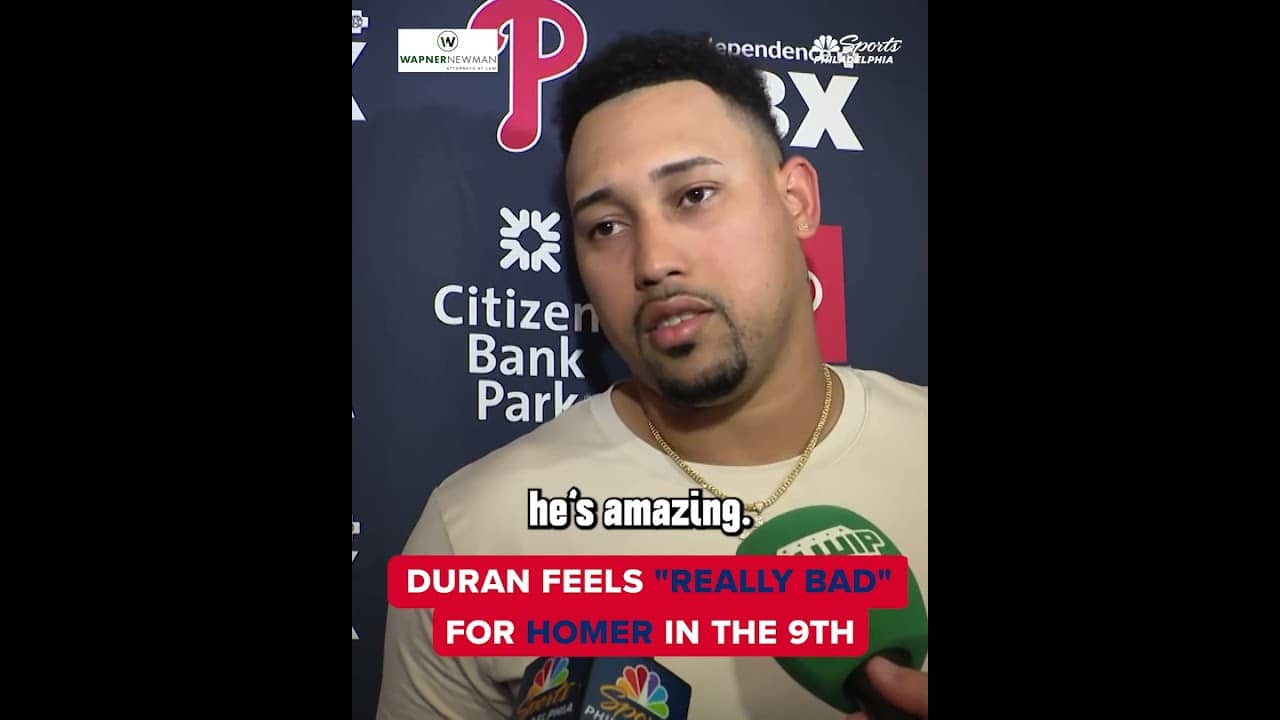 Jhoan Duran takes feels "really bad" after giving up homer in the 9th