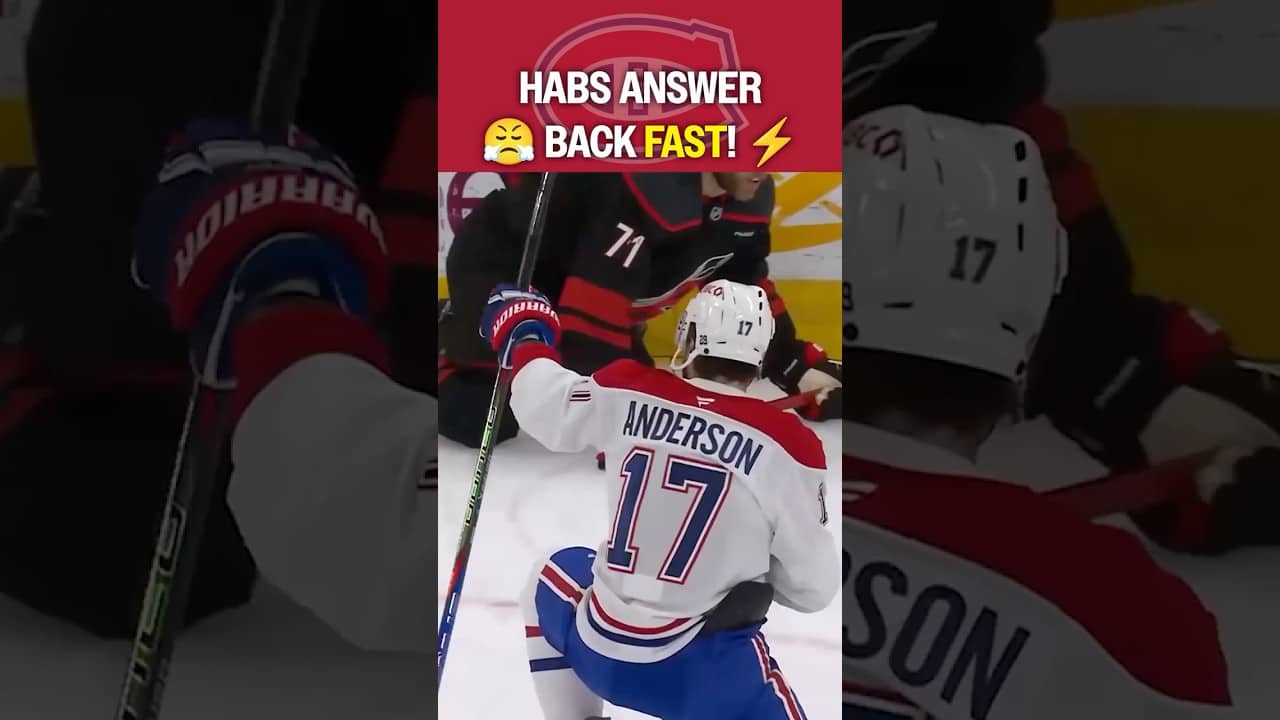 Habs answer FAST! TIE GAME! 🫨