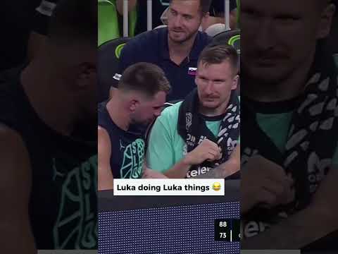 Luka with the comedy show 🎭😂 #EuroBasket