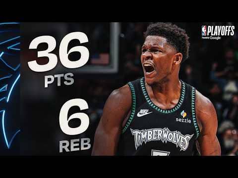 Anthony Edwards has the 4th Most 30+ PT Playoff Games in NBA History! | May 10, 2026