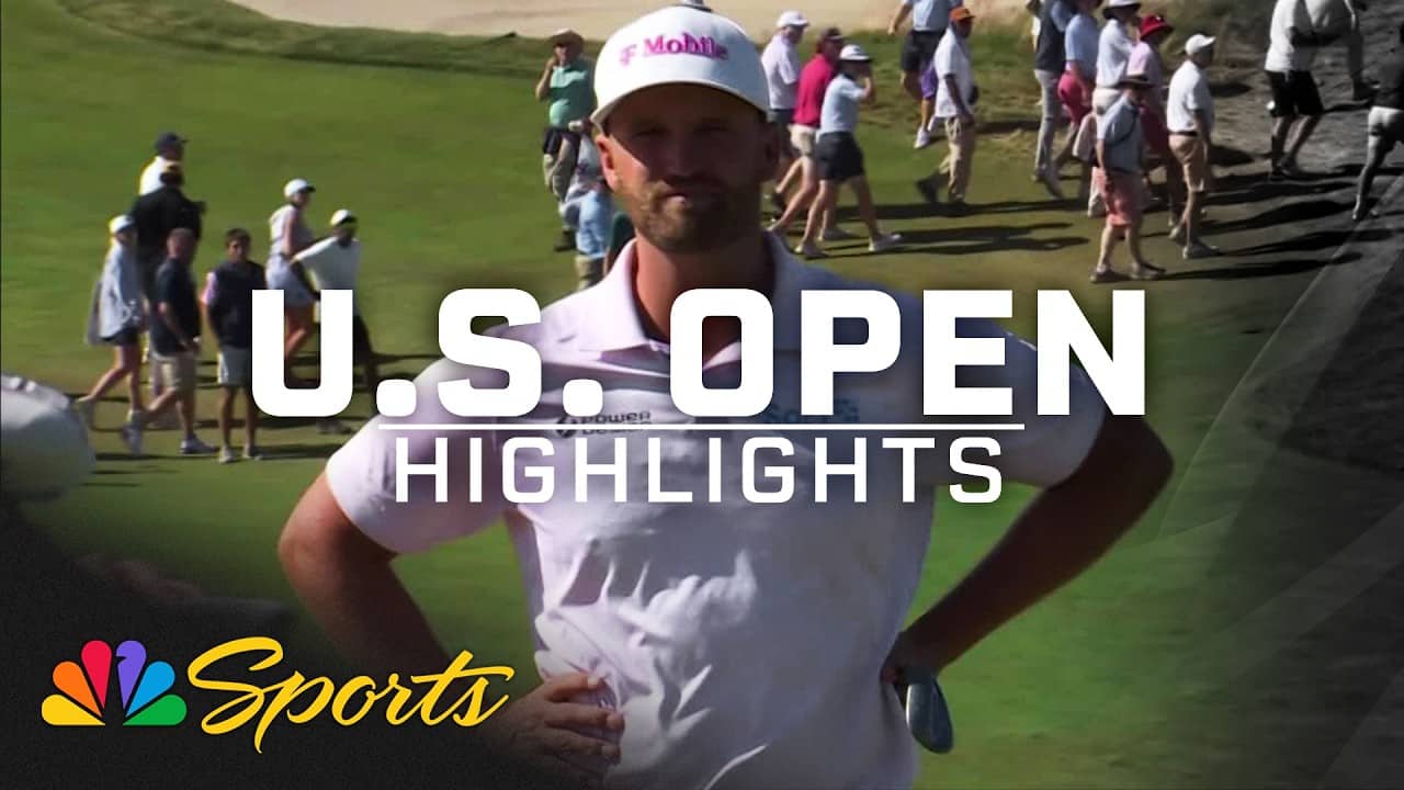 Wyndham Clark hits unreal shot from Shinnecock's thick rough | 2026 U.S. Open | Golf on NBC Sports