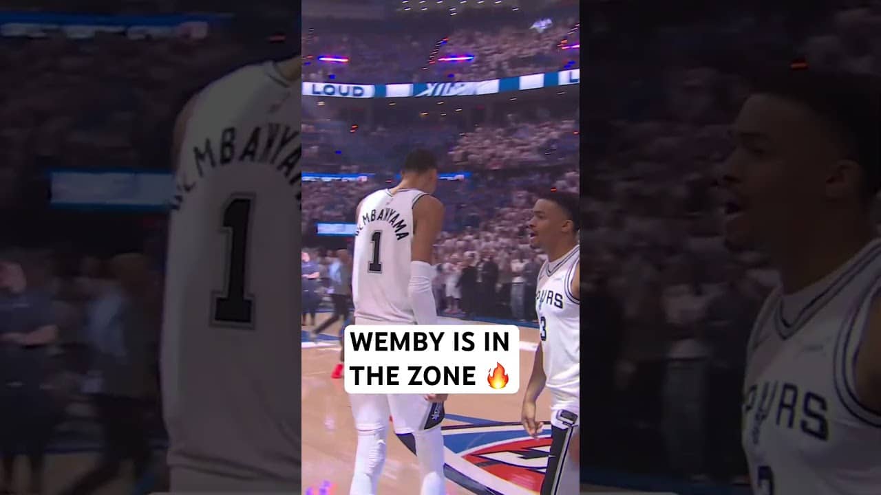 Keldon Johnson hyping up Wemby before Game 2 🔥