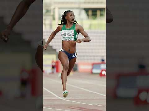 So precious 💎 🇮🇪  Precious Akpe-Moses with a lifetime best in the 100m  #Tampere2025 #athletics
