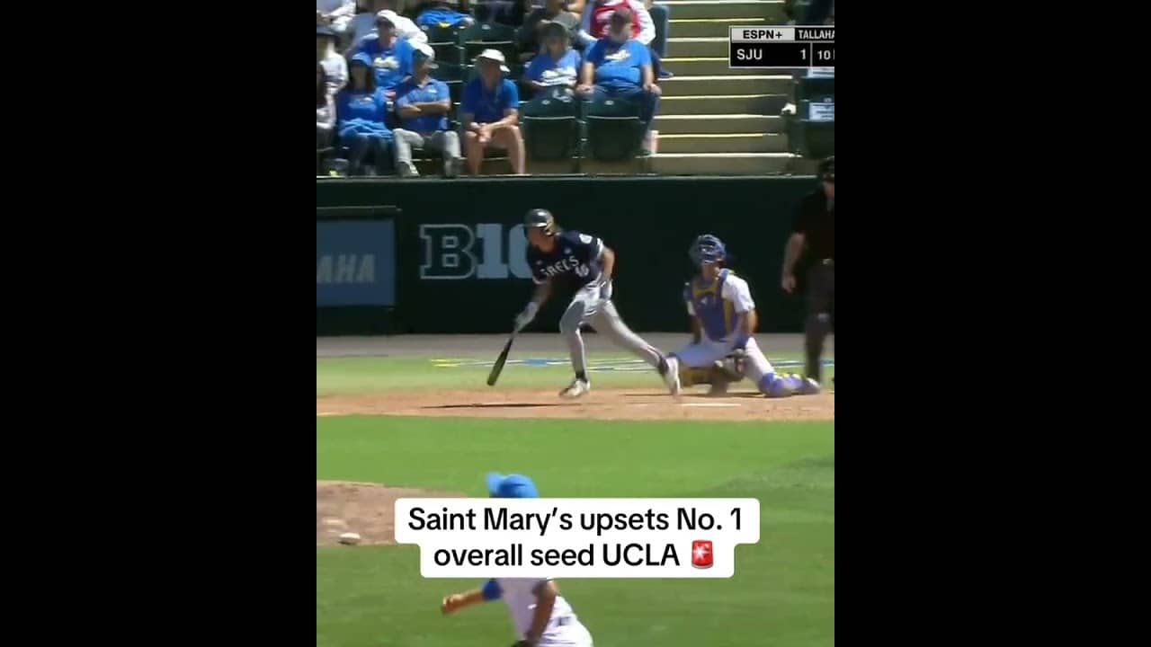 Saint Mary’s upsets the No. 1 overall seed UCLA in the regional opener 🤯