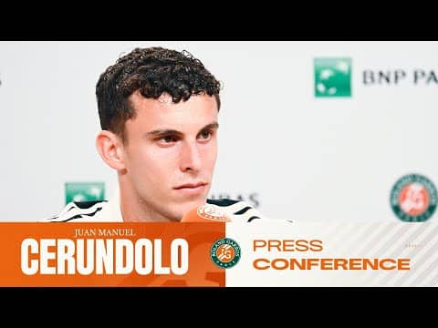 Juan Manuel Cerundolo | Round 2 Press Conference | Roland-Garros 2026