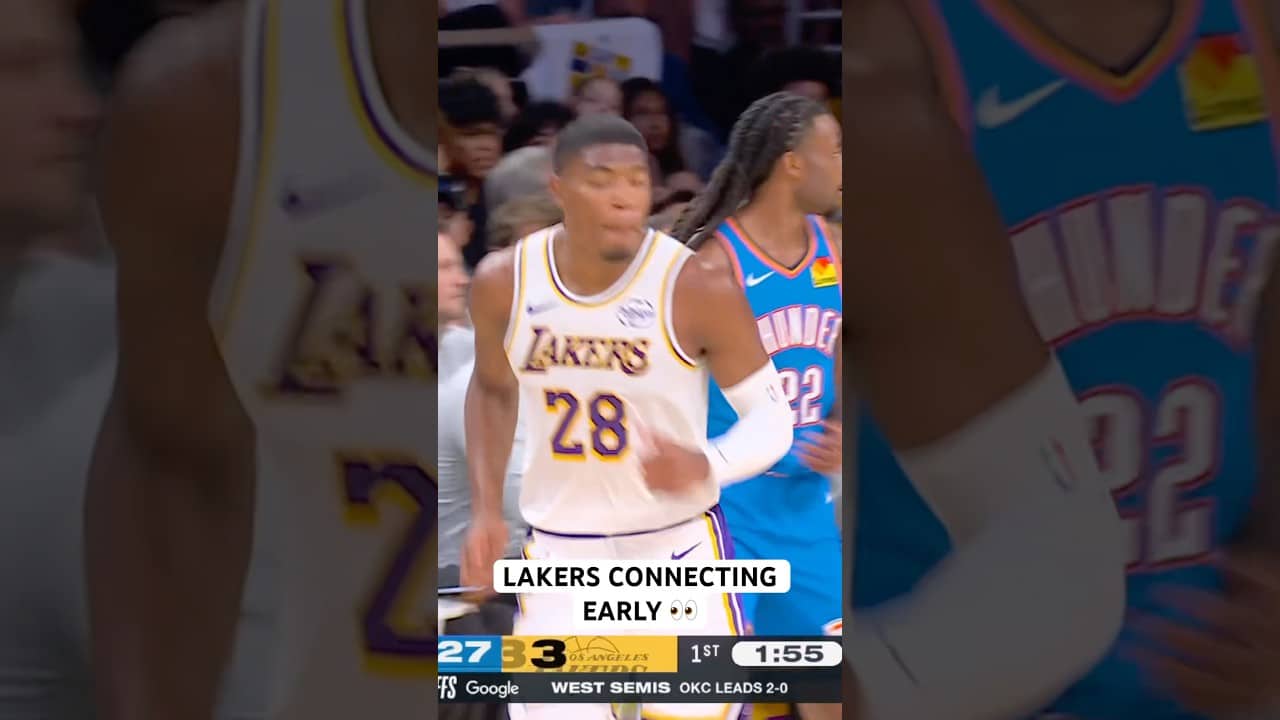 Lakers are connecting early in Game 3!
