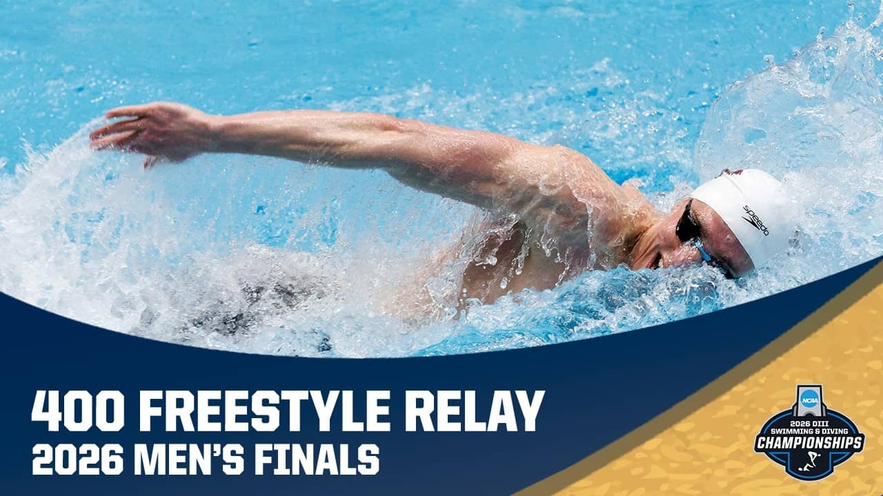 NCAA Record in Men's 400 Freestyle Relay | 2026 NCAA Division III Swimming & Diving Championships